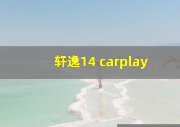 轩逸14 carplay